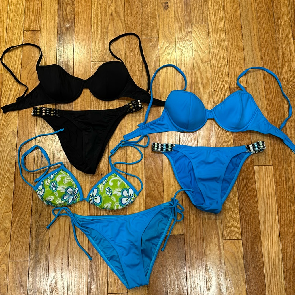 3 New Sample Swim Suits Bikinis Size Small Swimwear